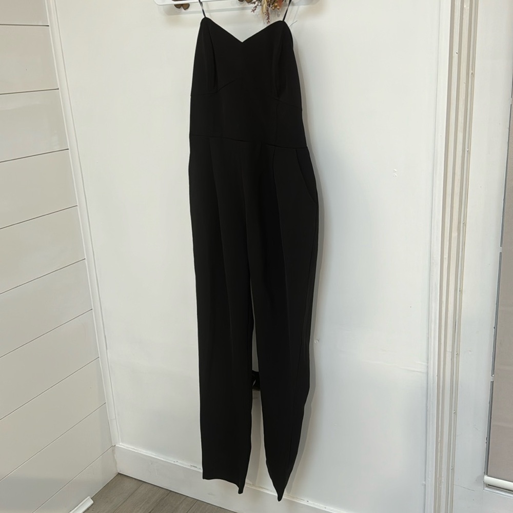 Adelyn Rae Strapless Sweetheart Neckline Jumpsuit